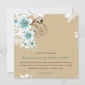 Hibiscus tropical Blue Luau Beach Invitation de ma (Devant)