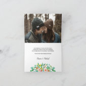 Hibiscus tropical | CARTE DE REMERCIEMENTS MARIAGE (Intérieur)