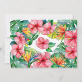Hibiscus tropical Carte de remerciements photo d'a (Dos)