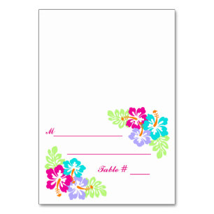 Hibiscus tropical - Carte d'escorte