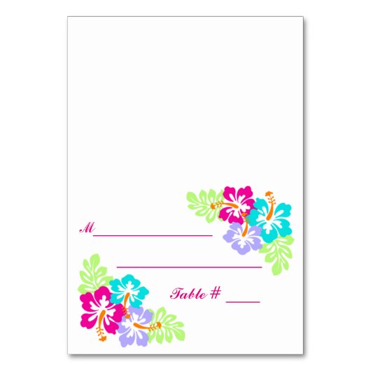 Hibiscus tropical - Carte d'escorte (Par défaut)