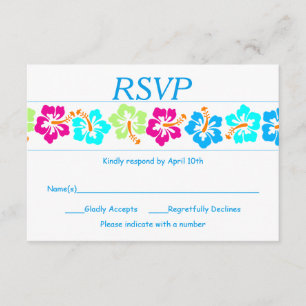 Hibiscus tropical - Carte RSVP