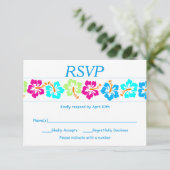Hibiscus tropical - Carte RSVP (Debout devant)