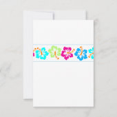 Hibiscus tropical - Carte RSVP (Dos)
