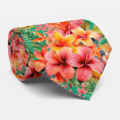 Hibiscus tropical Cravate d'été (Roulé)