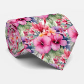 Hibiscus tropical Cravate d'été (Roulé)