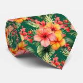 Hibiscus tropical Cravate d'été (Roulé)