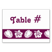 Hibiscus tropical dans la carte à vin (Dos)
