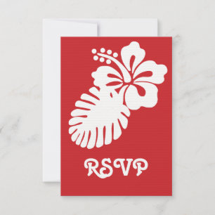 Hibiscus tropical dans la carte Cherry RSVP