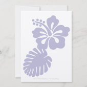 Hibiscus tropical dans la Faire-part de mariage de (Dos)