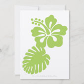 Hibiscus tropical dans le Faire-part de mariage de (Dos)