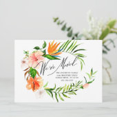 Hibiscus tropical Faire-part de mouvement floral (Debout devant)