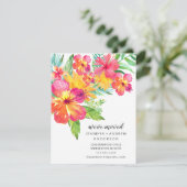 Hibiscus tropical Faire-part de mouvement floral (Debout devant)