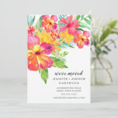 Hibiscus tropical Faire-part de mouvement floral (Debout devant)