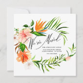 Hibiscus tropical Faire-part de mouvement floral (Devant)