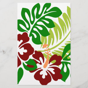 Hibiscus Tropical Flowers Briefpapier