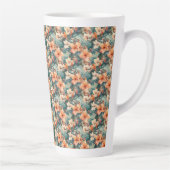 Hibiscus Tropical Gras Imprimer Mug Latte En Céram (Droite)