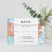 Hibiscus Tropical Hawaiian Fleurs Mariage RSVP (Debout devant)