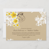 Hibiscus tropical Jaune Luau Beach Invitation de m (Devant)