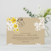 Hibiscus tropical Jaune Luau Beach Invitation de m (Debout devant)