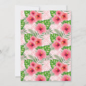 Hibiscus tropical Luau Couple Invitation à la douc (Dos)