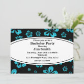 Hibiscus tropicaux turquoises Invitation noire flo (Debout devant)