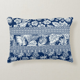 Hibiscus tropische bladeren hawaiian ornament wall accent kussen