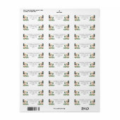 Hibiscus Tropische Bruiloft Retouradres Label (Full Sheet)