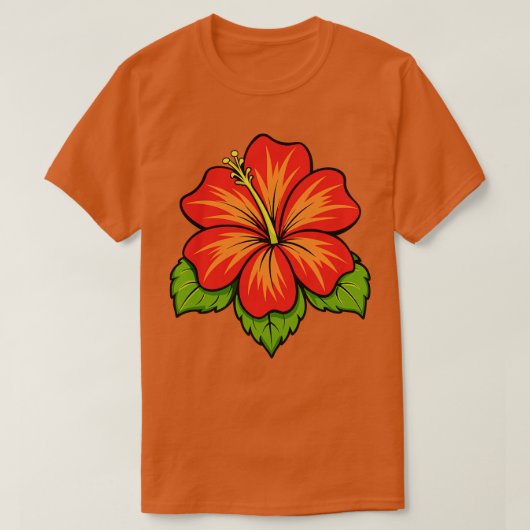 Hibiscus TShirt 31 (Design voorkant)