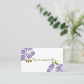 Hibiscus violet Mariage Table Cartes de place (Debout devant)