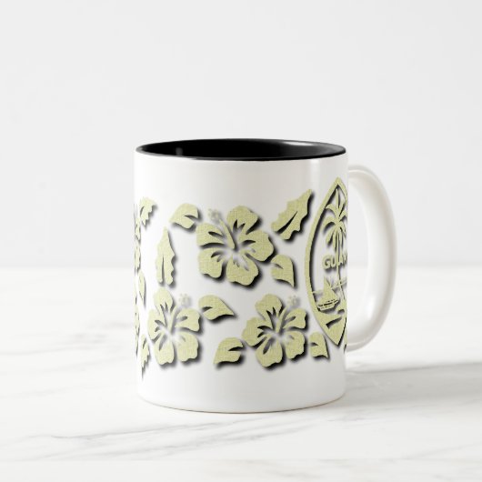 Hibiscus w/Guam Seal Mok (Voorkant rechts)