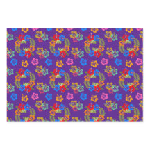 Hibiscus Wrapping Paper Flat Sheet Set van 3