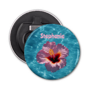 Hibiscus zomer button flesopener