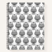 Hibou (blanc) - Cahier (Devant)