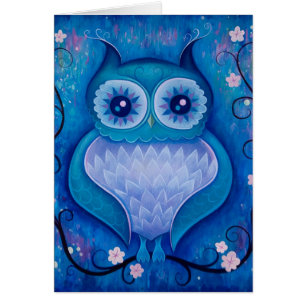 hibou bleu