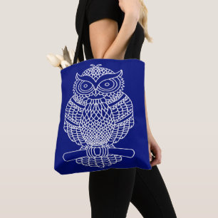 Hibou (bleu foncé) - Sac fourre-tout