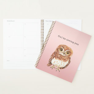 Hibou Brun Rose Blush Je Vous Verrai