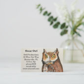 Hibou Carte de visite Brown (Debout devant)