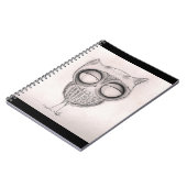 Hibou dans le Chat-Casquette - carnet (Côté gauche)