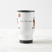 Hibou de bébé avec la tasse personnalisable de (Centre)