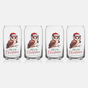 Hibou de Noël - Design Festif Merry Christmas