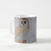 hibou de tasse de café appréciant l'hiver (Devant gauche)