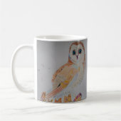 hibou de tasse de café appréciant l'hiver (Gauche)