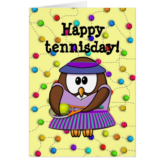 hibou de tennis - fille (Devant)