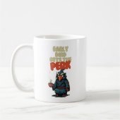 Hibou drôle tenant une tasse à café (Gauche)