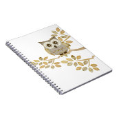 Hibou large de yeux dans le carnet d'arbre (Côté Droit)