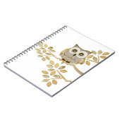 Hibou large de yeux dans le carnet d'arbre (Côté gauche)