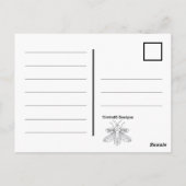 Hibou (motif blanc) - Carte postale (Dos)