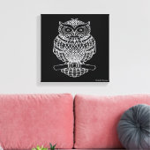 Hibou (noir) - Toile (Insitu(Salon))
