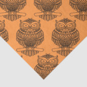 Hibou (orange) - Papier de soie (Détail)